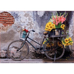 Educa (17988) - "Bicycle with flowers" - 500 brikker puslespil