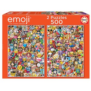 Educa (17992) - "Emoji" - 500 brikker puslespil