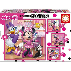 Educa (17630) - "Minnie Happy Helpers" - 12 16 20 25 brikker puslespil