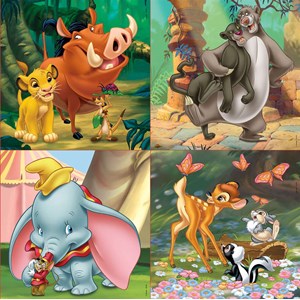 Educa (18104) - "Disney Animals" - 12 16 20 25 brikker puslespil