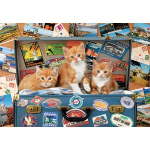 Educa (18065) - "Travelling kittens" - 200 brikker puslespil