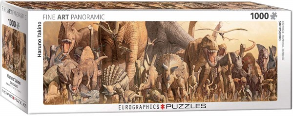 Eurographics (6010-4650) - Haruo Takino: "Dinosaurs" - 1000 brikker puslespil