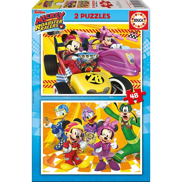 Educa (17239) - "Mickey and the Roadster Racers" - 48 brikker puslespil