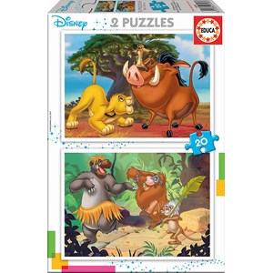 Educa (18103) - "Disney Animals" - 20 brikker puslespil