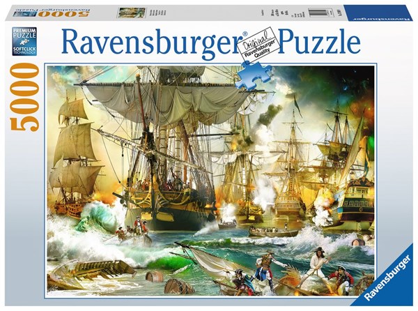 Ravensburger (13969) - "Krig på havet" - 5000 brikker puslespil