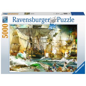 Ravensburger (13969) - "Krig på havet" - 5000 brikker puslespil