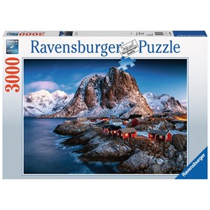 Ravensburger (17081) - "Lofoten, Norway" - 3000 brikker puslespil