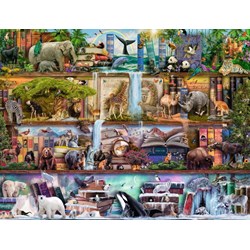 Ravensburger (16652) - Aimee Stewart: "Amazing Animal Kingdom" - 2000 brikker puslespil