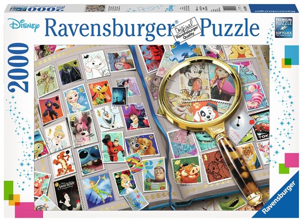 Ravensburger (16706) - "Disney Stamp Album" - 2000 brikker puslespil