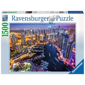 Ravensburger (16355) - "Dubai Marina" - 1500 brikker puslespil