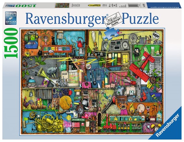 Ravensburger (16361) - Colin Thompson: "Cling Clang Clatter" - 1500 brikker puslespil