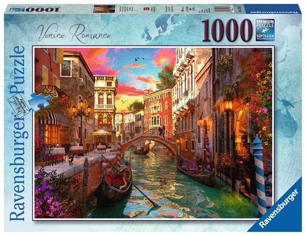 Ravensburger (15262) - "Venice Romance" - 1000 brikker puslespil