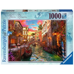 Ravensburger (15262) - "Venice Romance" - 1000 brikker puslespil