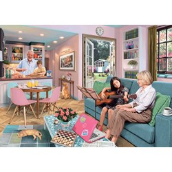 Ravensburger (13982) - "At our Grandparents" - 1000 brikker puslespil