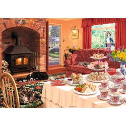 Ravensburger (19497) - "The Afternoon Visitor" - 1000 brikker puslespil