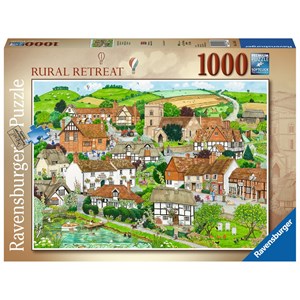 Ravensburger (15165) - "Rural Retreats" - 1000 brikker puslespil