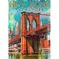Ravensburger (19835) - "Retro New York" - 1000 brikker puslespil