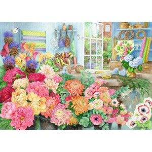 Ravensburger (15306) - "The Florist's Workbench" - 1000 brikker puslespil