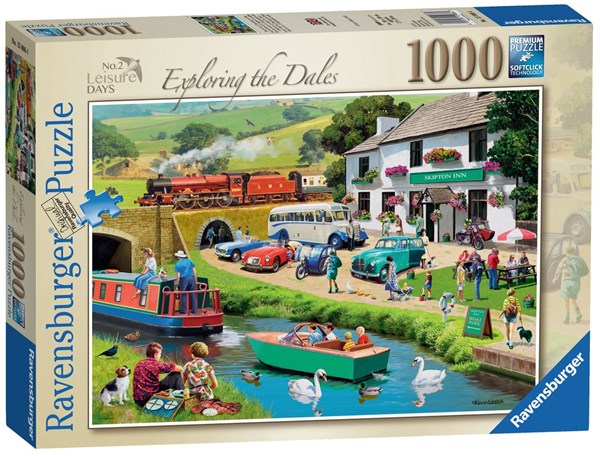 Ravensburger (15986) - "Leisure Days No 2 Exploring the Dales" - 1000 brikker puslespil
