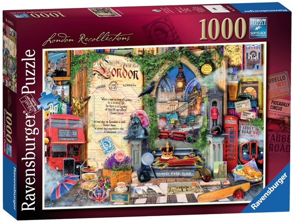 Ravensburger (19757) - "London Recollections" - 1000 brikker puslespil