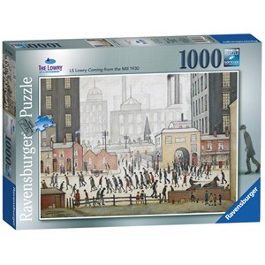 Ravensburger (19748) - L. S. Lowry: "Lowry Coming From the Mill" - 1000 brikker puslespil