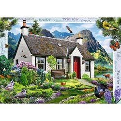 Ravensburger (15163) - "Lochside Cottage" - 1000 brikker puslespil
