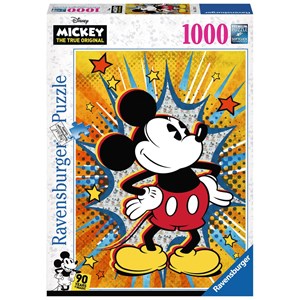 Ravensburger (15391) - "Retro Mickey Mouse" - 1000 brikker puslespil