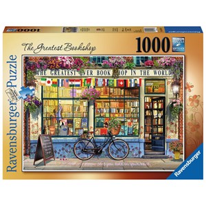 Ravensburger (15337) - "The Greatest Bookshop" - 1000 brikker puslespil