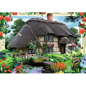 Ravensburger (19022) - "River Cottage" - 1000 brikker puslespil