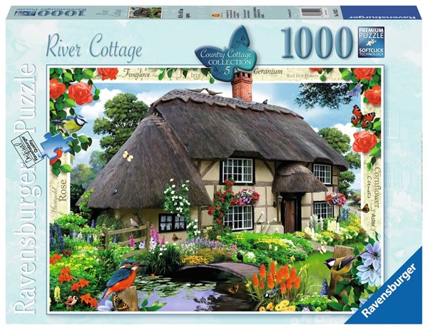 Ravensburger (19022) - "River Cottage" - 1000 brikker puslespil