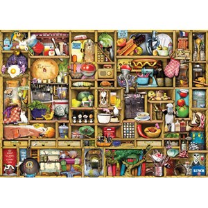 Ravensburger (19107) - Colin Thompson: "The Curious Cupboard, The Kitchen Cupboard" - 1000 brikker puslespil