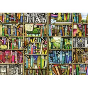 Ravensburger (19226) - Colin Thompson: "The Bizarre Bookshop" - 1000 brikker puslespil