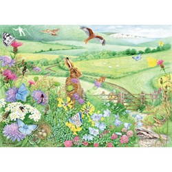 Ravensburger (15176) - Anne Searle: "Walking World, South Downs" - 1000 brikker puslespil