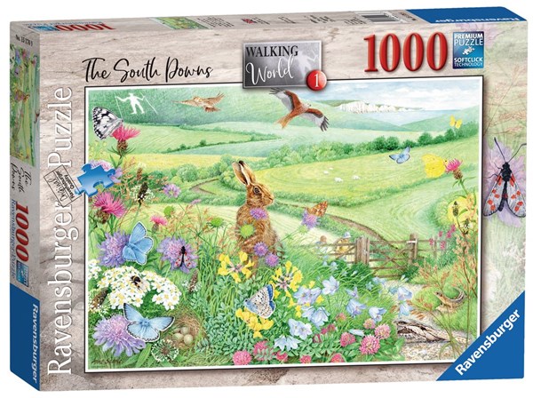 Ravensburger (15176) - Anne Searle: "Walking World, South Downs" - 1000 brikker puslespil