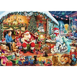 Ravensburger (15354) - "Jultomten" - 1000 brikker puslespil