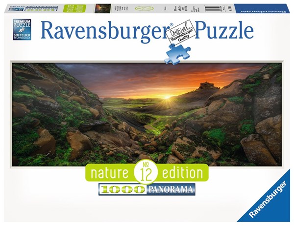 Ravensburger (15094) - "Sunrise over Iceland" - 1000 brikker puslespil