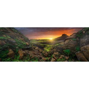 Ravensburger (15094) - "Sunrise over Iceland" - 1000 brikker puslespil