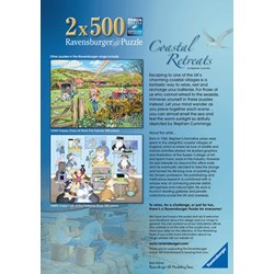 Ravensburger (14076) - "Coastal Retreats" - 500 brikker puslespil