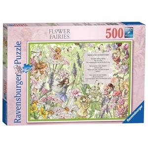 Ravensburger (14762) - "Flower Fairies" - 500 brikker puslespil