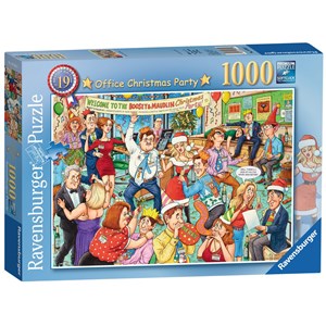 Ravensburger (19769) - Geoffrey Tristram: "Office Christmas Party" - 1000 brikker puslespil