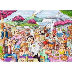 Ravensburger (19820) - Geoffrey Tristram: "The Cruise Ship" - 1000 brikker puslespil