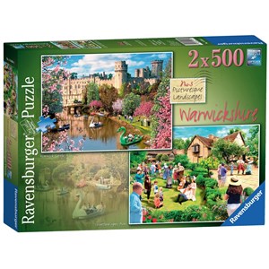 Ravensburger (14064) - "Picturesque Warwickshire" - 500 brikker puslespil