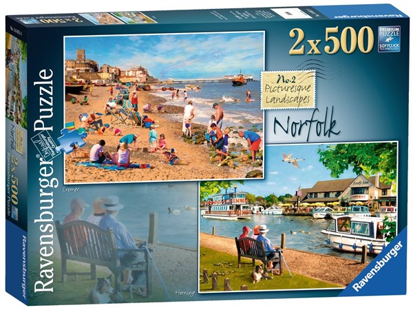 Ravensburger (14051) - "Picturesque Norfolk" - 500 brikker puslespil