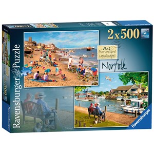 Ravensburger (14051) - "Picturesque Norfolk" - 500 brikker puslespil