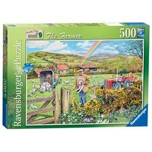 Ravensburger (14360) - Trevor Mitchell: "The Farmer" - 500 brikker puslespil