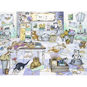 Ravensburger (14079) - Linda Jane Smith: "On the High Street" - 500 brikker puslespil