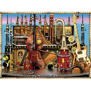 Ravensburger (14779) - Colin Thompson: "The Music Castle" - 500 brikker puslespil