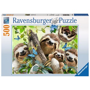 Ravensburger (14790) - "Sloth Selfie" - 500 brikker puslespil