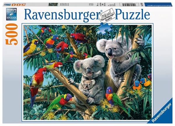 Ravensburger (14826) - "Koalas i træet" - 500 brikker puslespil
