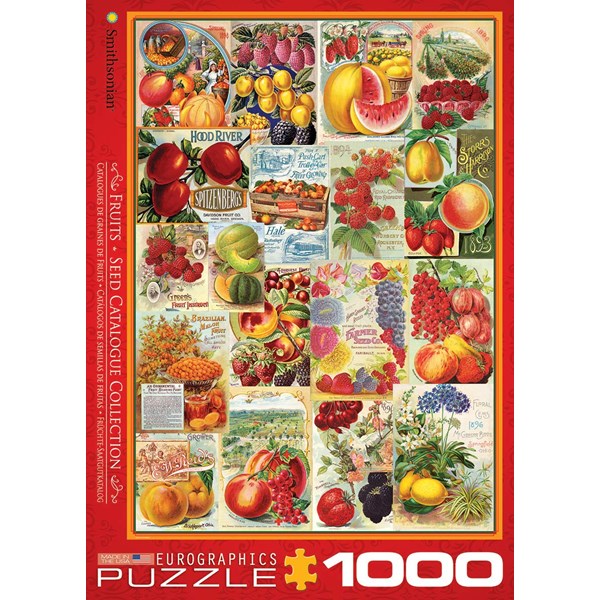 Eurographics (6000-0818) - "Fruits, Seed Catalogue Collection" - 1000 brikker puslespil